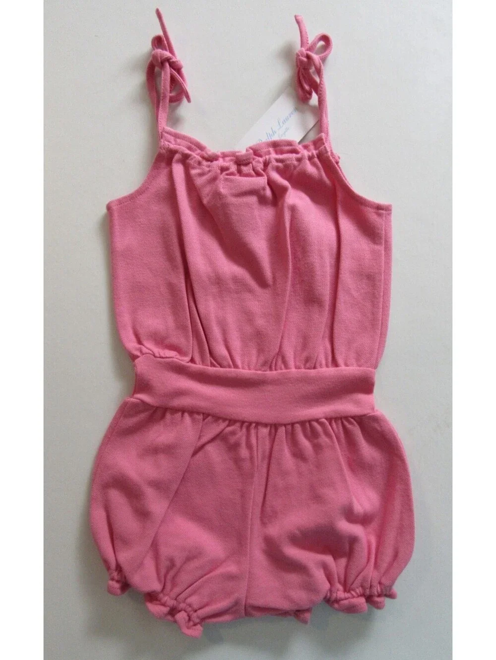 Ralph Lauren Baby Girls Shortall One Piece Romper Pink 6 Months